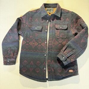 Men's Shacket Wool Blend Sherpa Lined Jacket Jachs NY Small But Fits Like Med